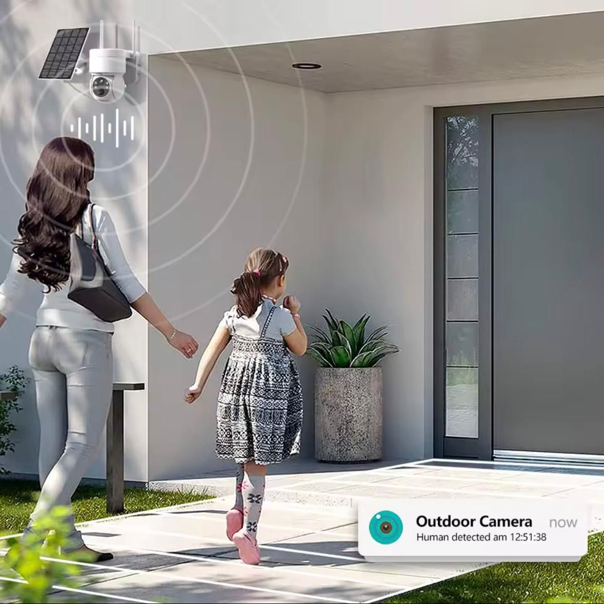 CAMARA DE SEGURIDAD CON PANEL SOLAR