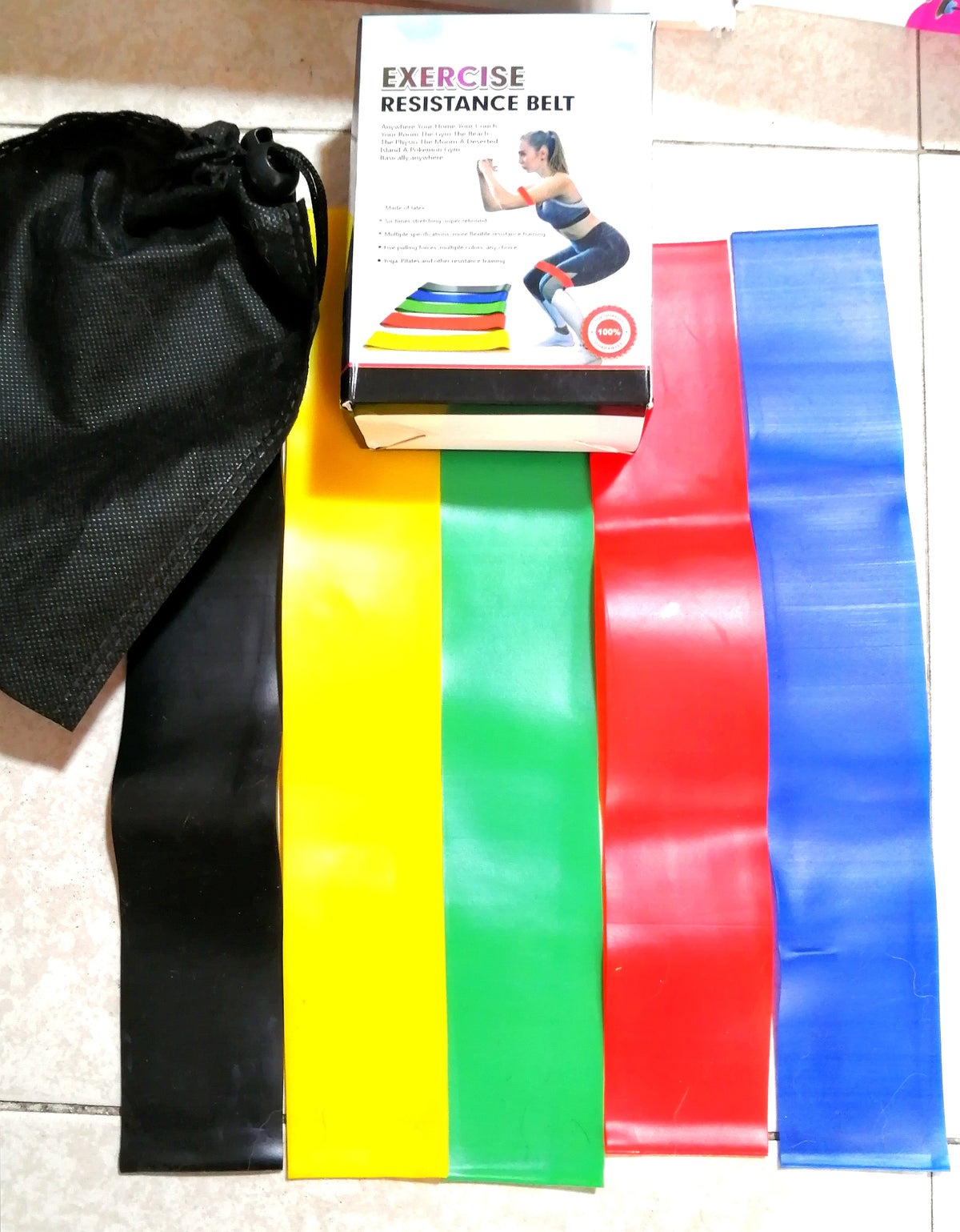 Bandas elasticas X5 De resistencia y rehabilitacion