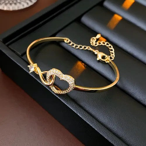 BRAZALETE CORAZON INFINITO + CAJA DE REGALO