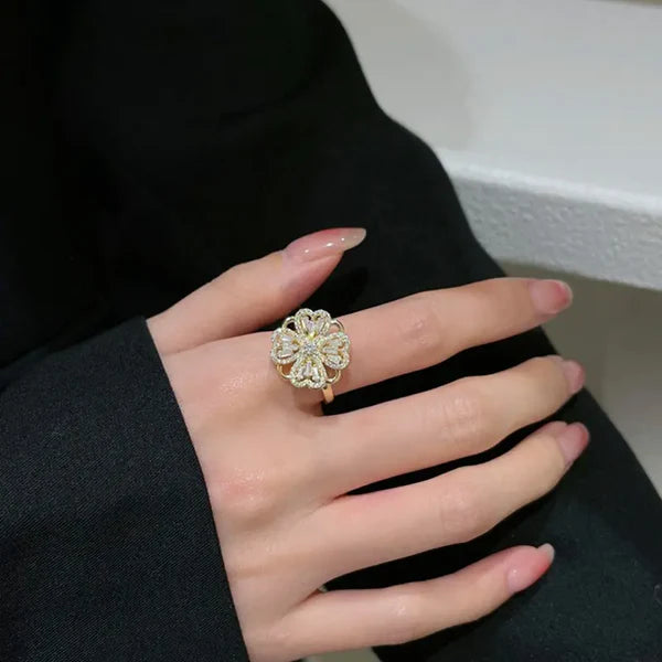 ANILLO TREBOL GIRATORIO (CAJA DE REGALO)