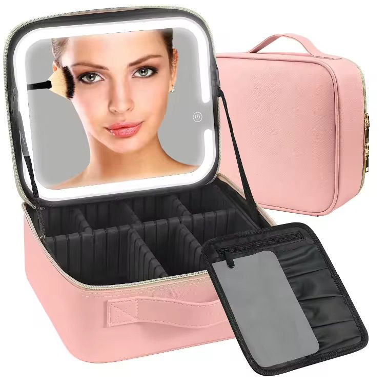 COSMETIQUERA VIAJERA CON LUZ LED