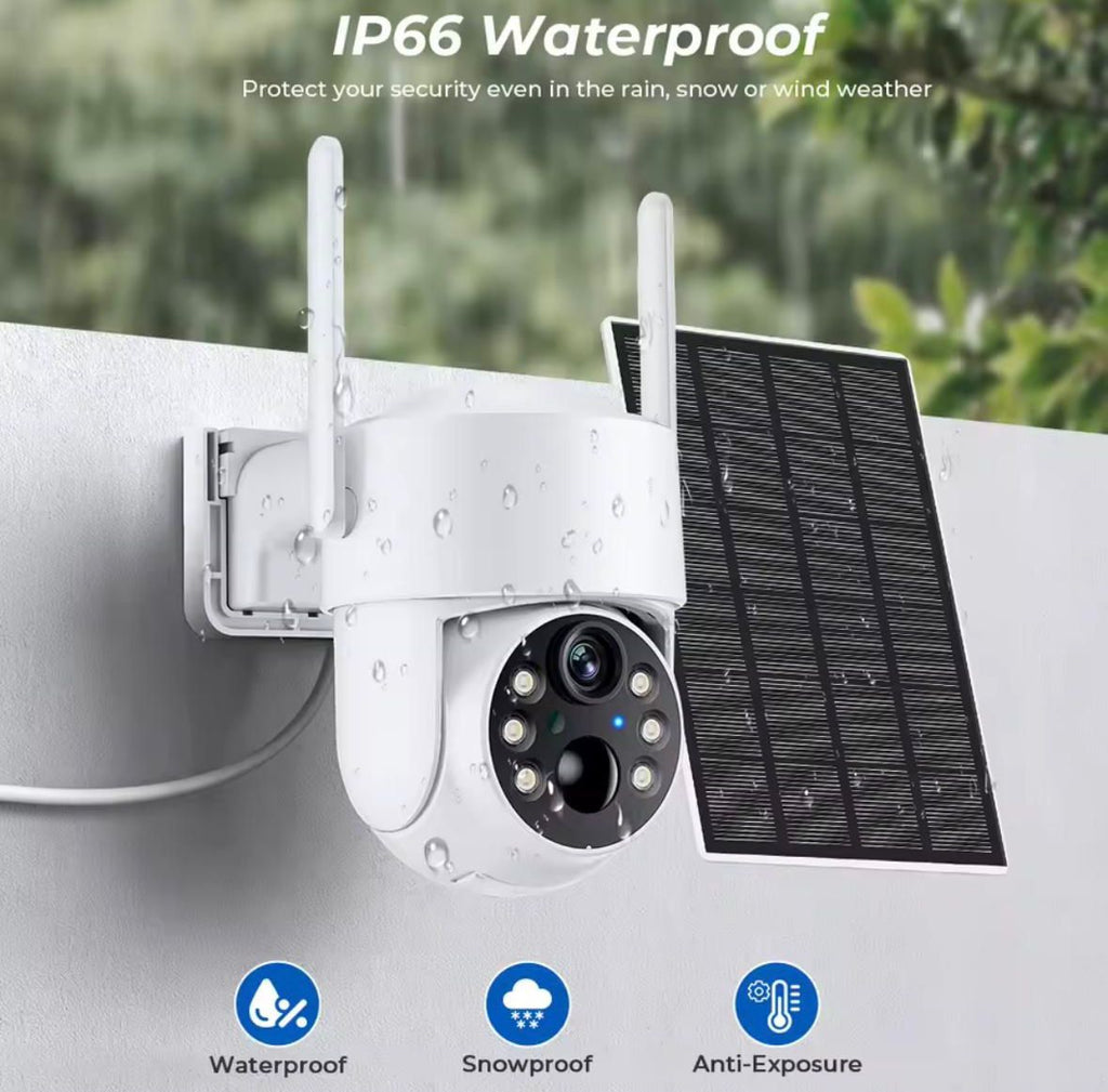 CAMARA DE SEGURIDAD CON PANEL SOLAR