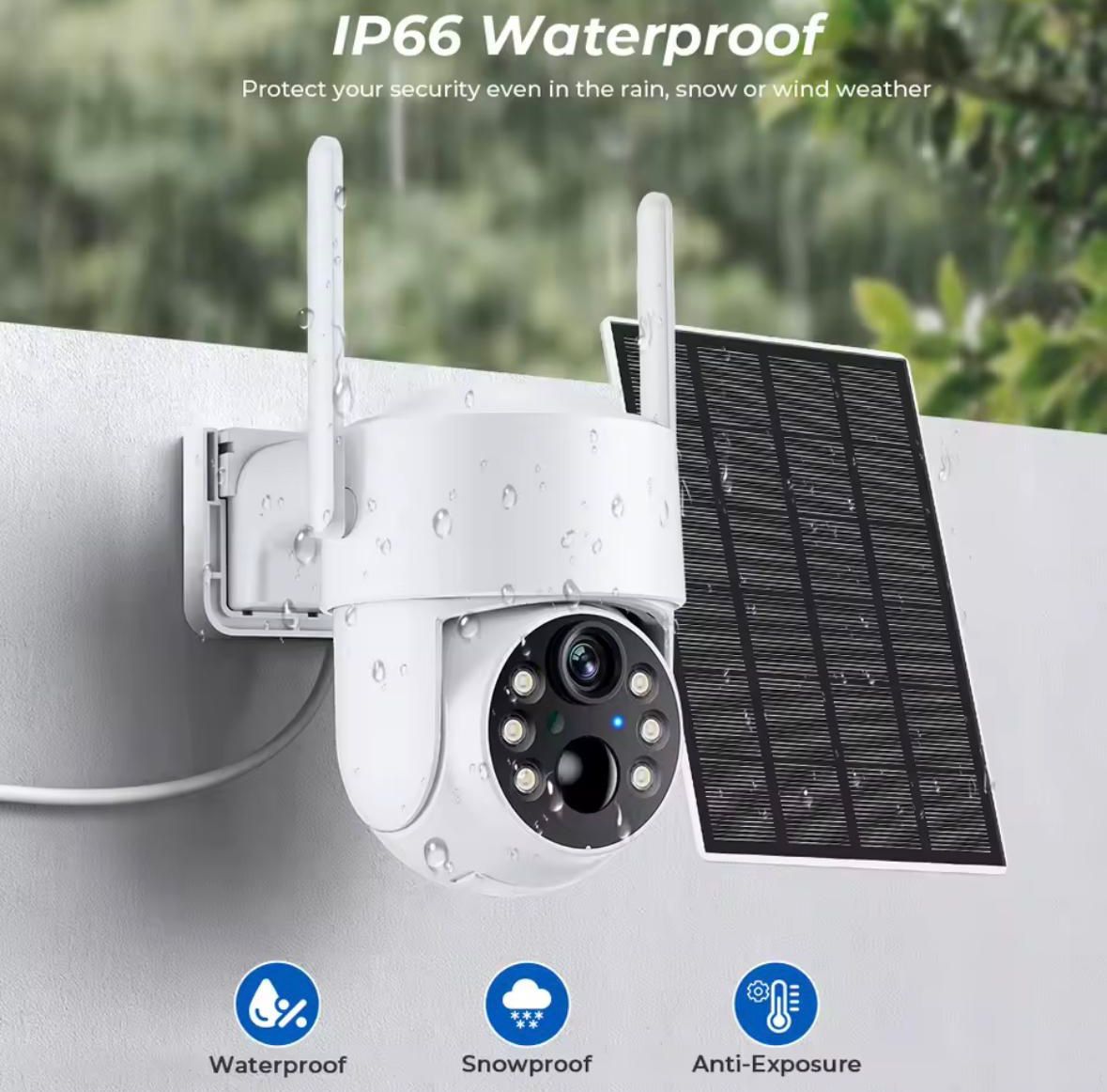 CAMARA DE SEGURIDAD CON PANEL SOLAR