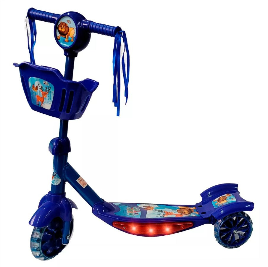 SCOOTER CON CANASTA, SONIDO Y LUCES